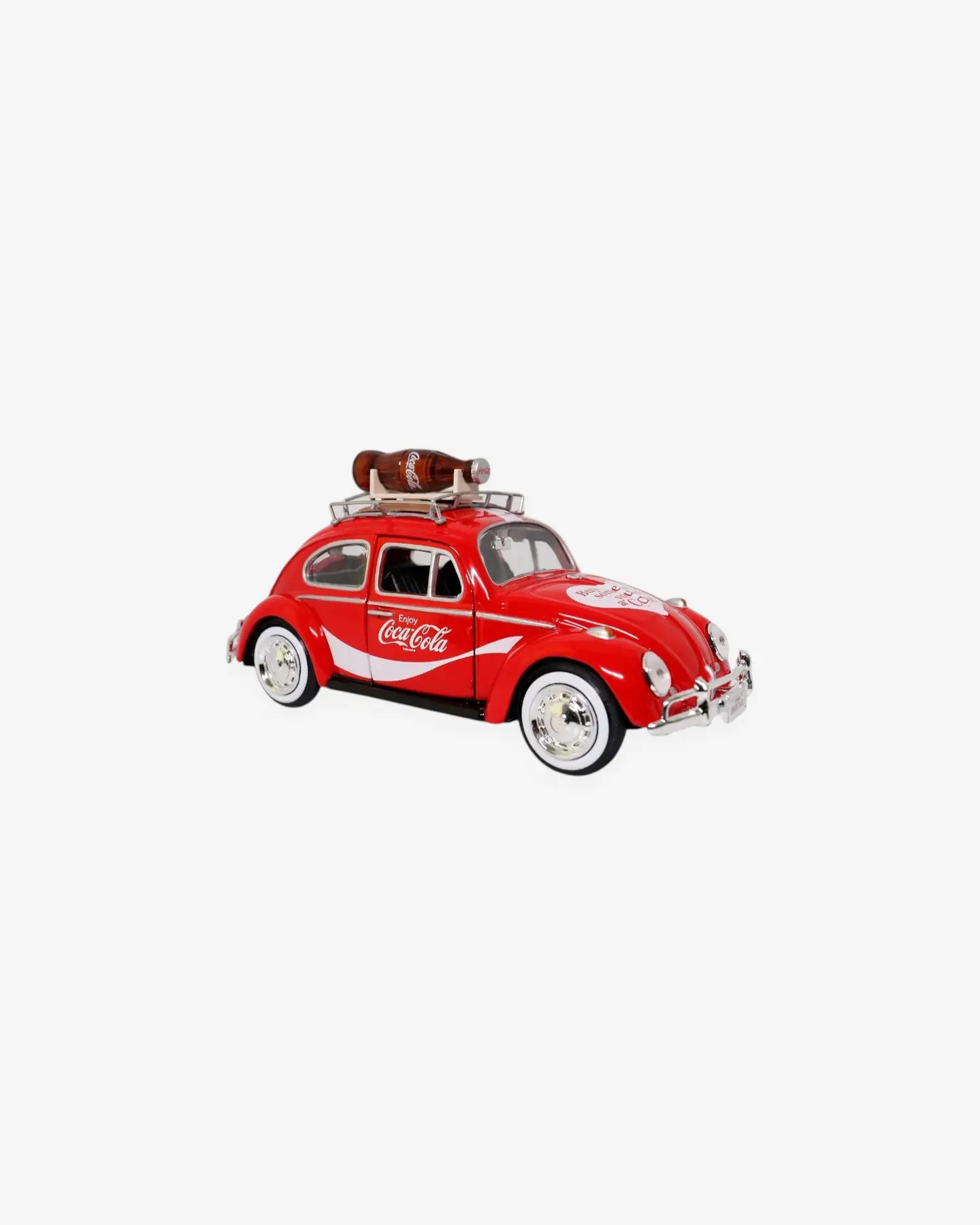 Машинка литая коллекционная Die-сast модель по лицензии Coca-Cola 1966 Volkswagen Beetle (Top Rack), — 1