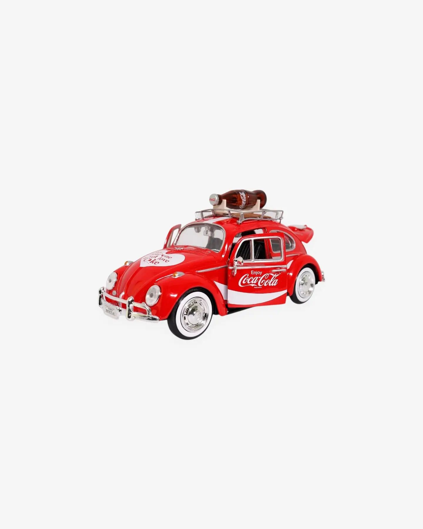 Машинка литая коллекционная Die-сast модель по лицензии Coca-Cola 1966 Volkswagen Beetle (Top Rack), — 2