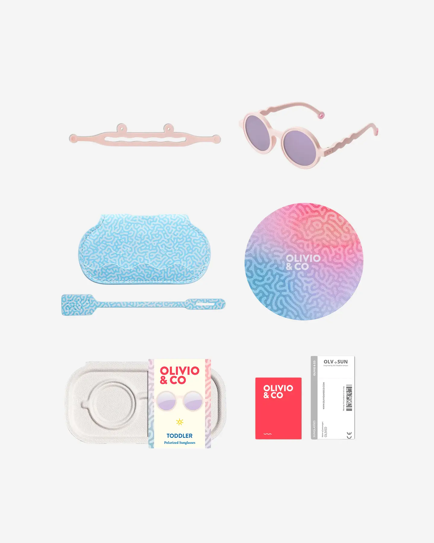 Очки TODDLER Round Sunglasses-Coral Reef-Coral Blush — 4