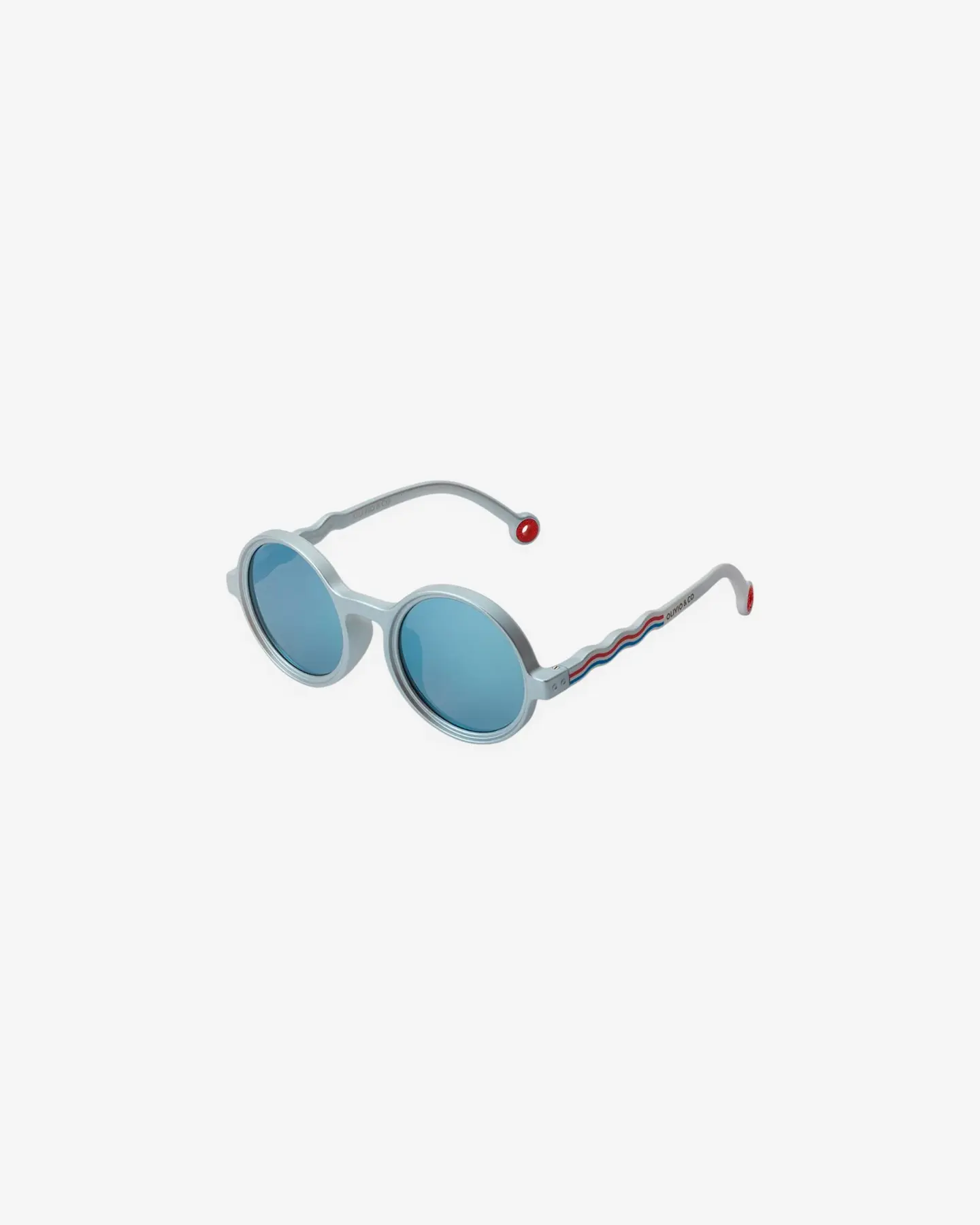 Очки JUNIOR Round Sunglasses-Olympia-Medallion Platinum — 2
