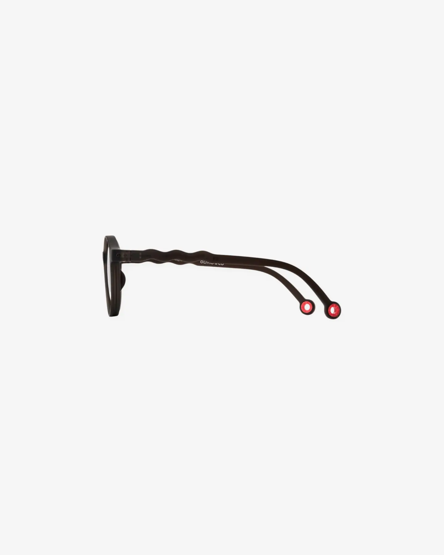 Очки JUNIOR Oval Sunglasses-Classic Olivio-Squid Black — 3