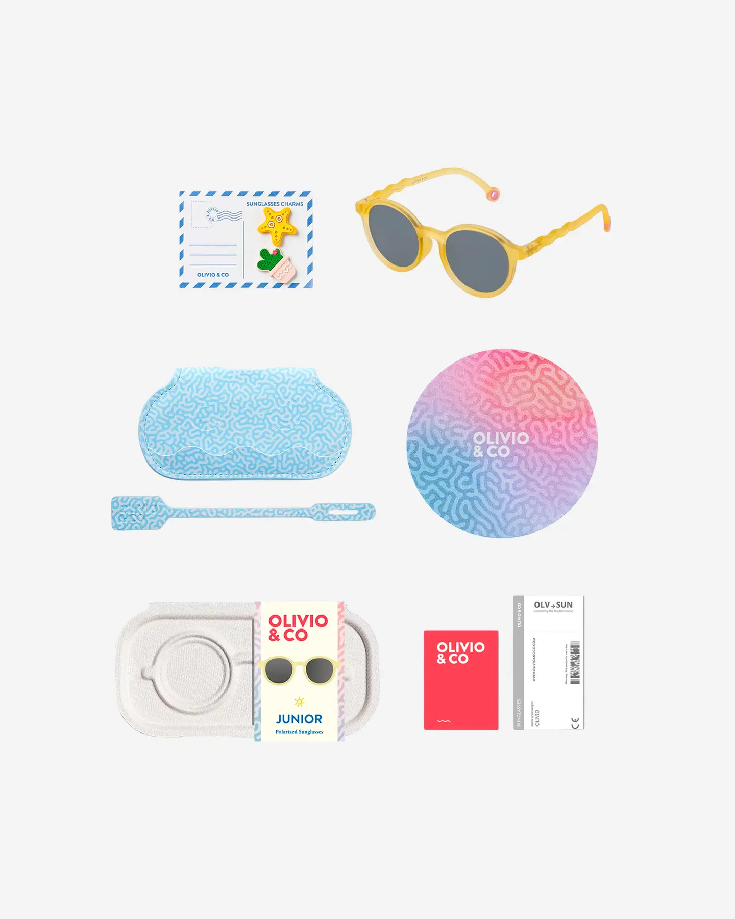 Очки JUNIOR Oval Sunglasses-Coral Reef-Sun coral — 3