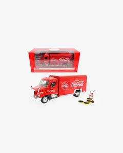 Машинка литая коллекционная Die-сast модель по лицензии Coca-Cola Beverage Delivery Truck With 2 Sli — 4