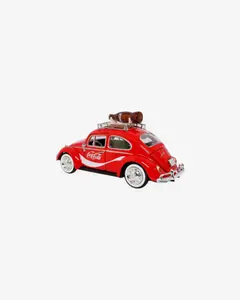 Машинка литая коллекционная Die-сast модель по лицензии Coca-Cola 1966 Volkswagen Beetle (Top Rack), — 3
