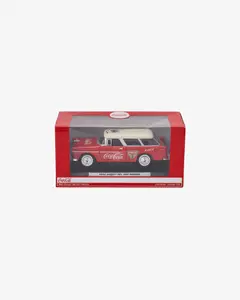 Машинка литая коллекционная Die-сast модель по лицензии Coca-Cola 1955 Chevy Bel Air Nomad, масштаб  — 5