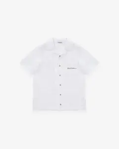 Рубашка из неэластичного льна с логотипом Dolce&Gabbana — 1