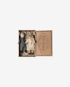 Игрушка Мыши бабушка и дедушка в коробке из-под сигар — 1