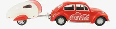 Машинка литая коллекционная с прицепом Die-сast модель по лицензии Coca-Cola 1967 Volkswagen Beetle  — 2