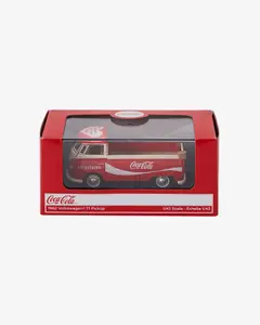 Машинка литая коллекционная Die-сast модель по лицензии Coca-Cola 1962 Volkswagen T1 Pickup, масштаб — 5