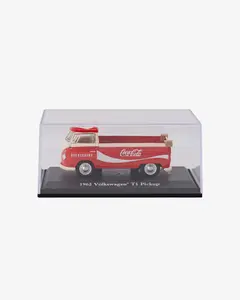 Машинка литая коллекционная Die-сast модель по лицензии Coca-Cola 1962 Volkswagen T1 Pickup, масштаб — 1