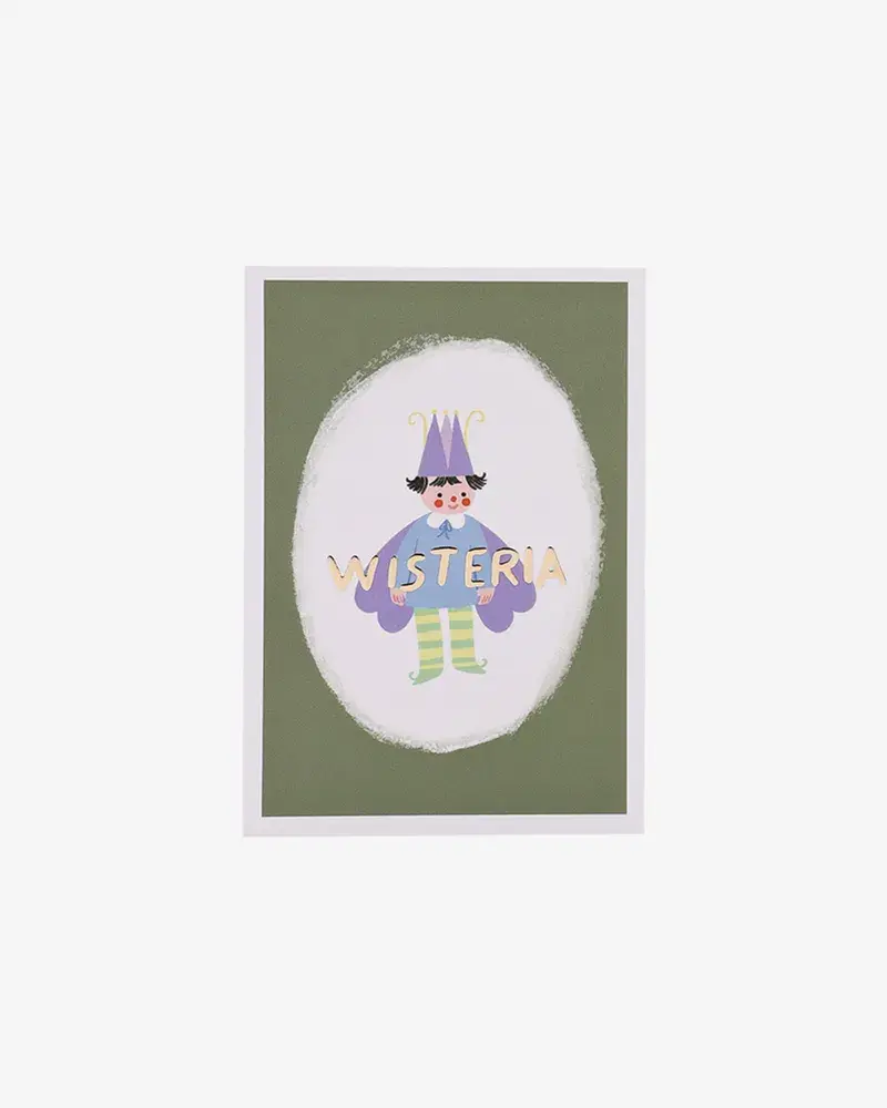 Wisteria х O.paper.paper — Открытка с золотом OPPхWisteria