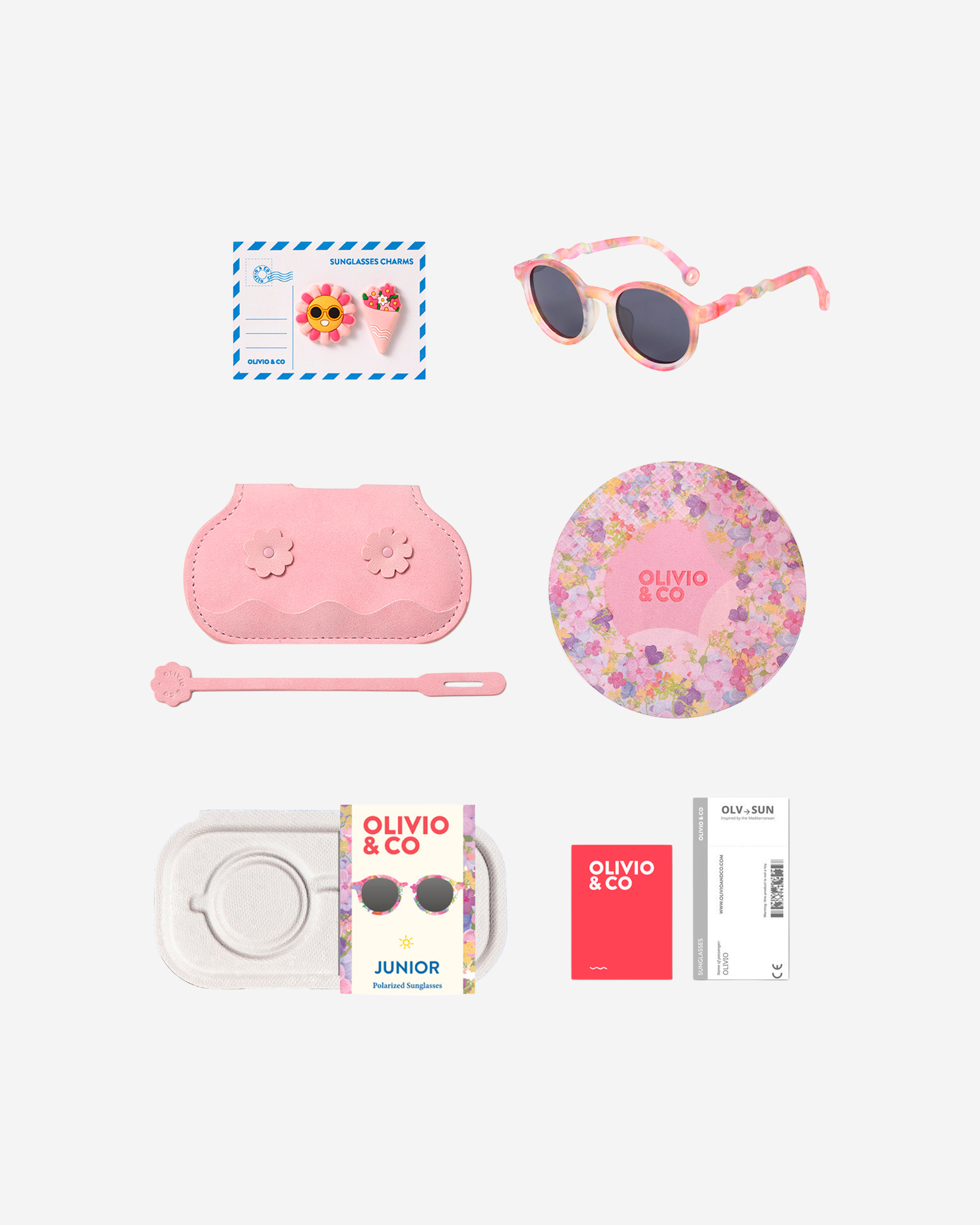 Очки JUNIOR Oval Sunglasses-Flower Stall-Floral Reverie — 4