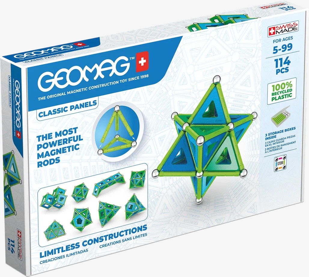 Конструктор магнитный Geomag "Классик", пластины, 114 эл. — 4