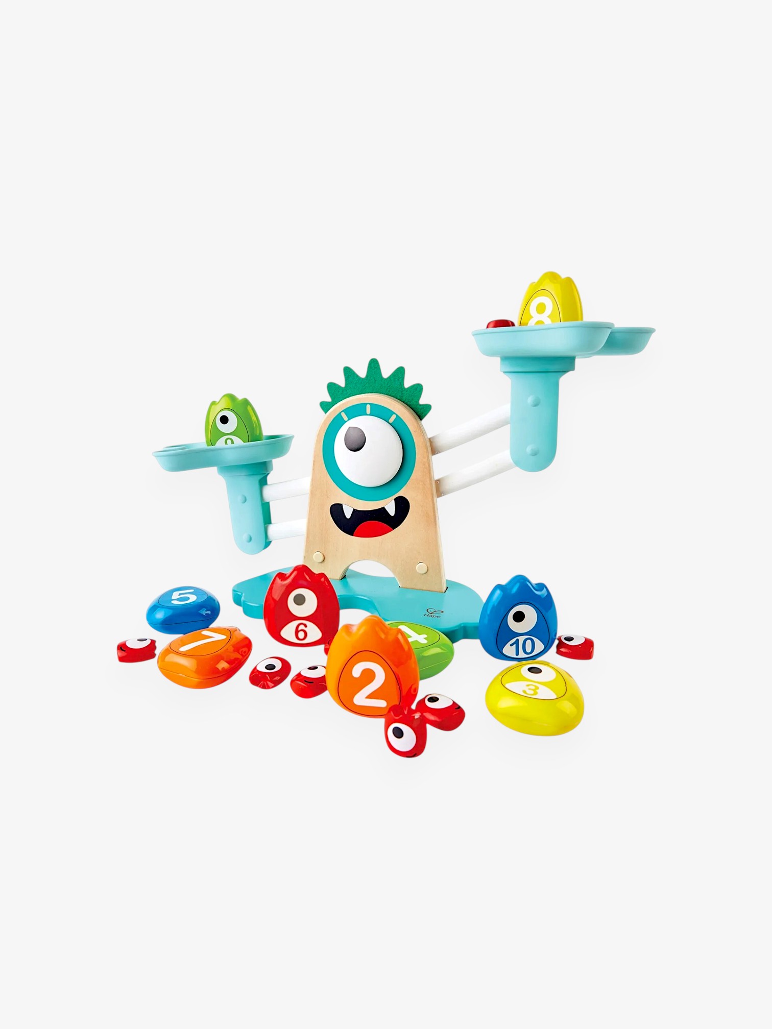 HAPE — Игрушечные "Весы" Монстрики с брошюрой примеров на сложение и состав числа
