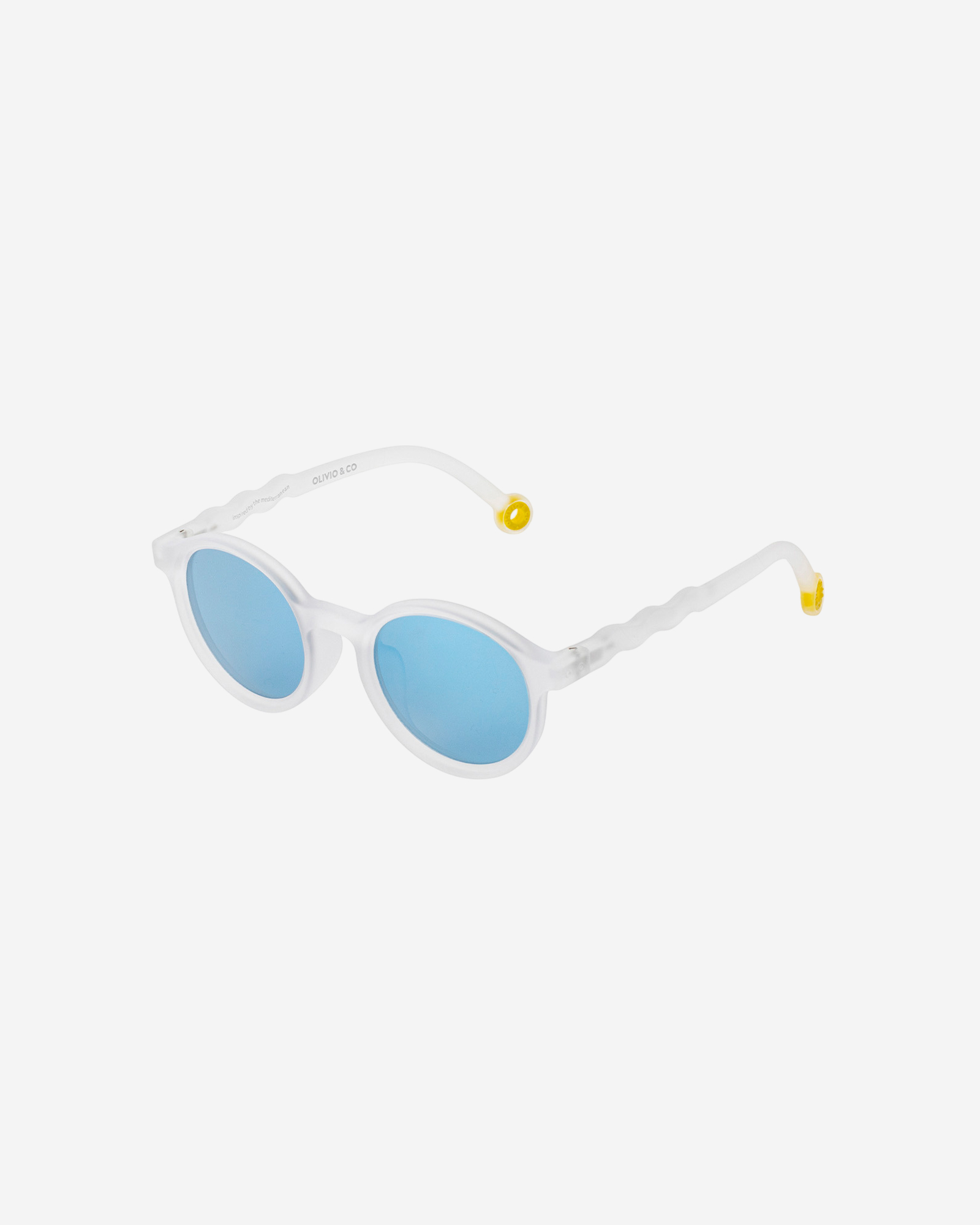 Очки JUNIOR Oval Sunglasses-Classic Olivio-Jellyfish White — 3